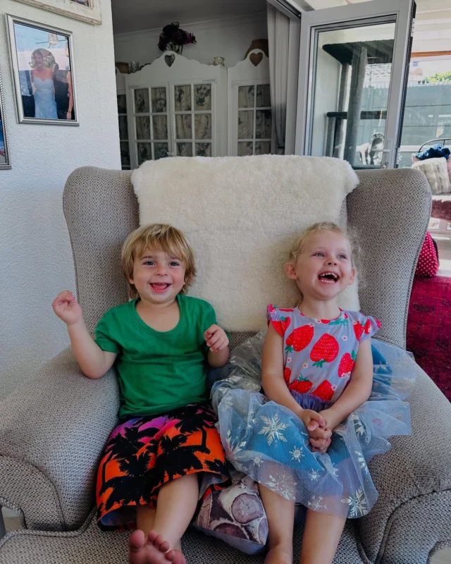After a million tries and singing happy birthday, we finally got the cutest picture of my babies 🥰